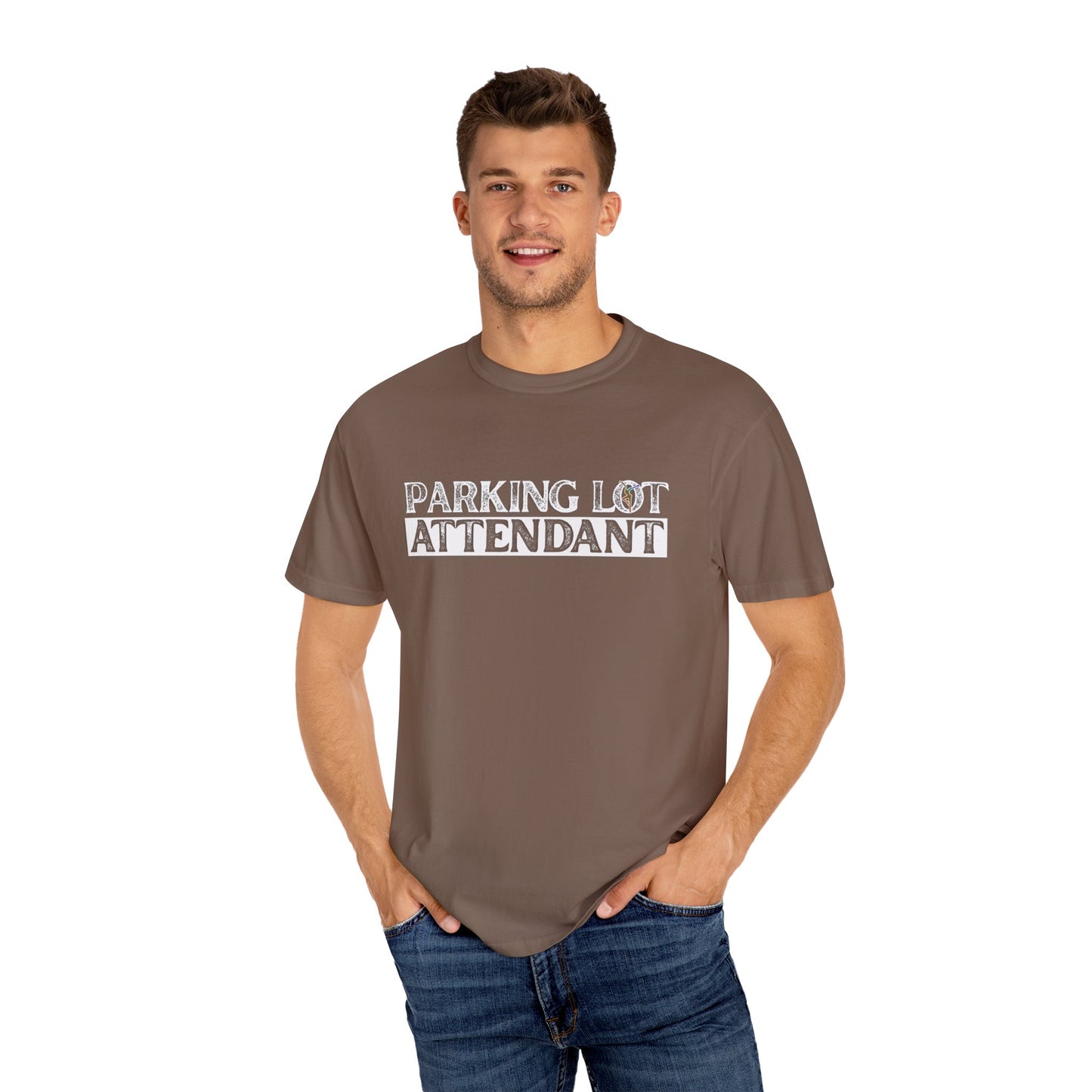 Unisex Garment-Dyed T-Shirt with Colorful DMB PLA Design – dmb - dancing nancies -Casual Wear for Everyday Comfort