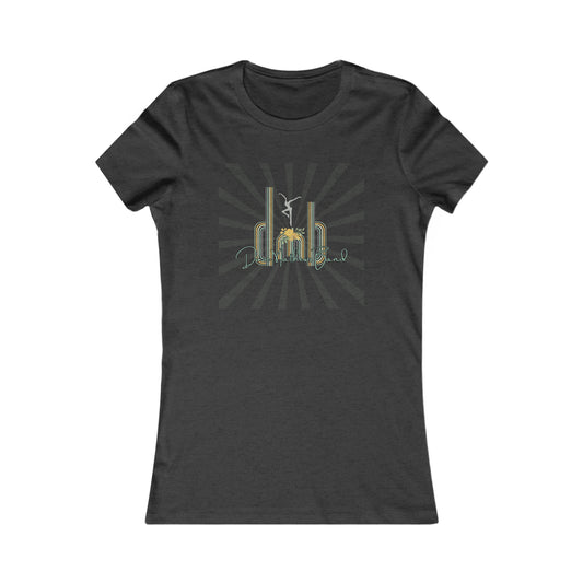 women's -- favorite tee -- DMB -- fd --  retro lines and flowers