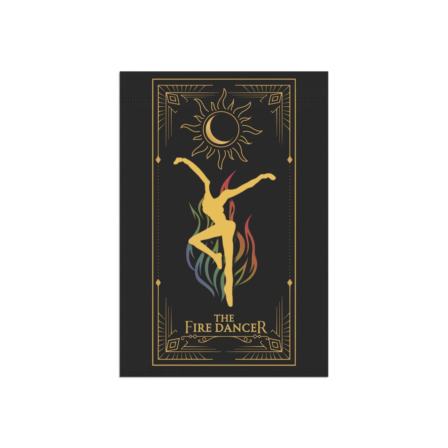 home/garden flag - indoor/outdoor - banner - tarot card - dmb - dancer- sleeve at top - double-sided design - 12"x18" - *POLE