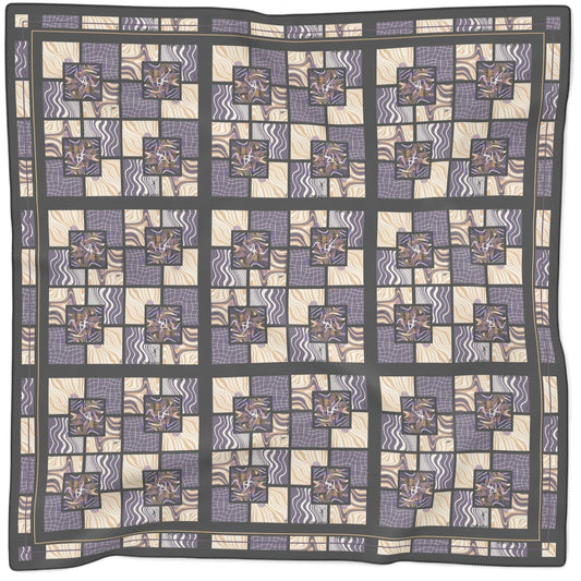 sheer scarf - purple orange - dmb lover