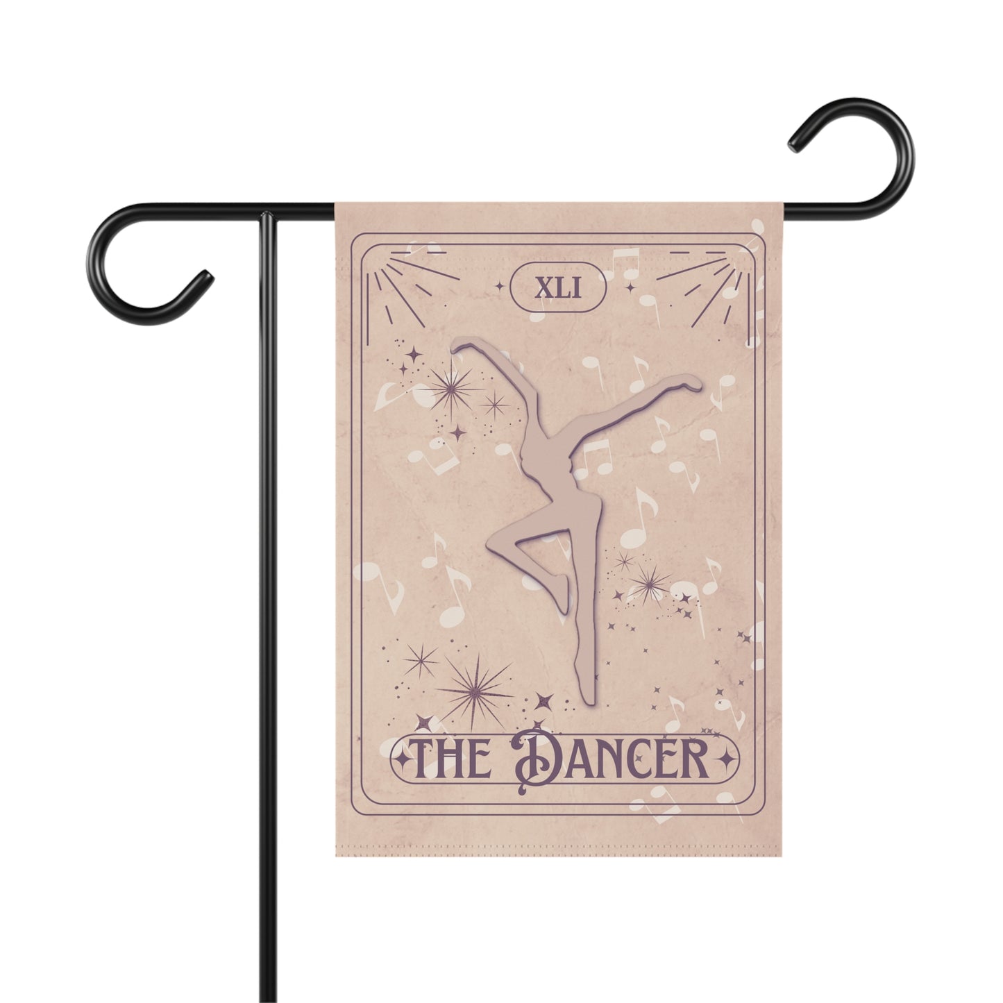 Home/Garden Flag - dmb - The Dancer Tarot - beige - 12"x18" - pole not included