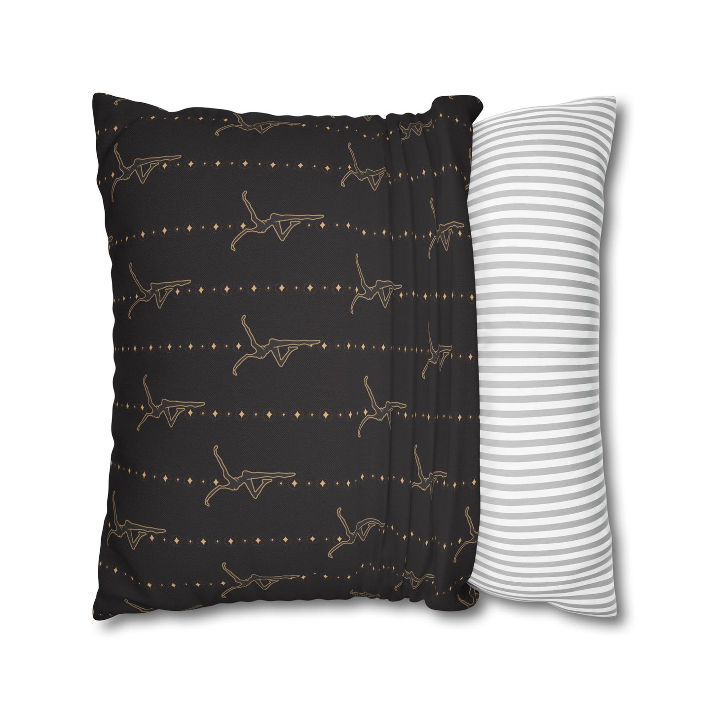 Square Pillow Case - *pillow not included - dmb - black gold - celebrate we will