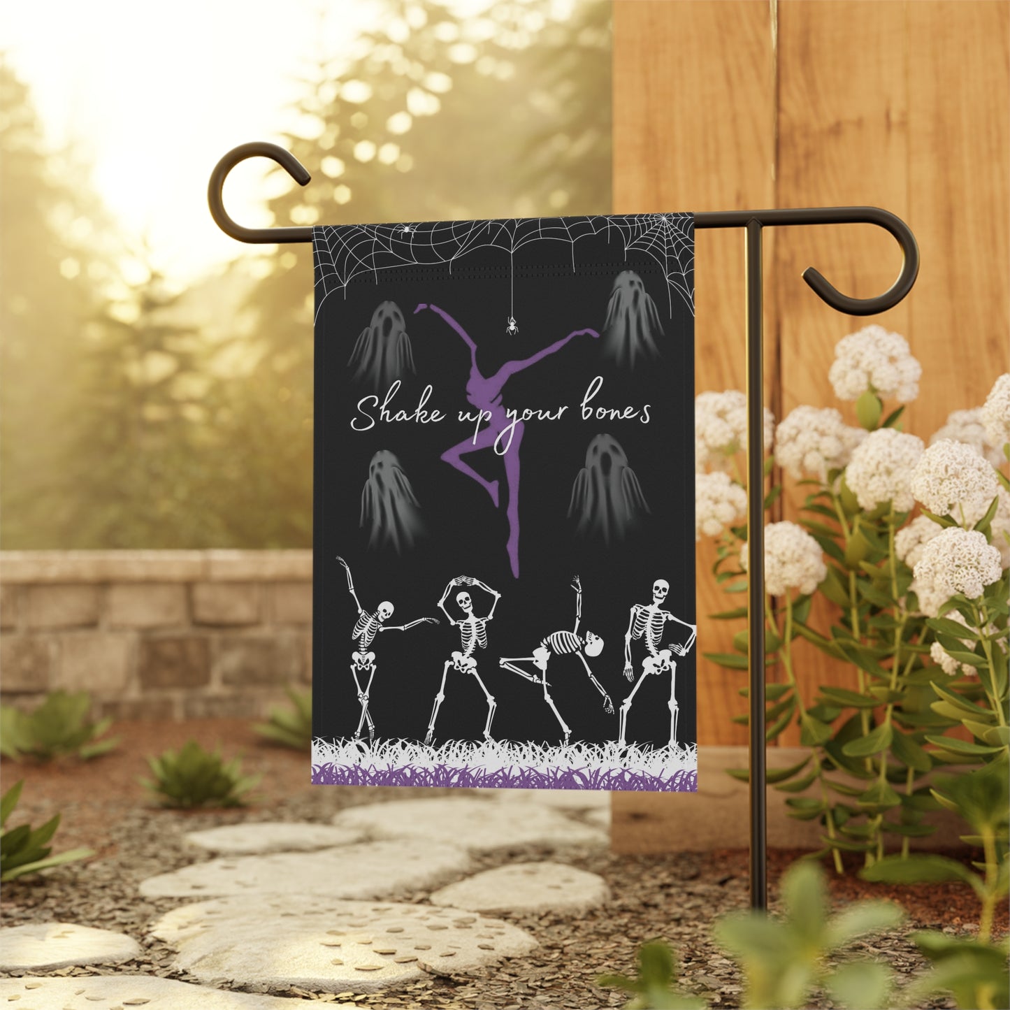 home/garden flag - indoor/outdoor - banner - DMB - pig - shake up your bones - 12"x18" - *POLE NOT INCLUDED