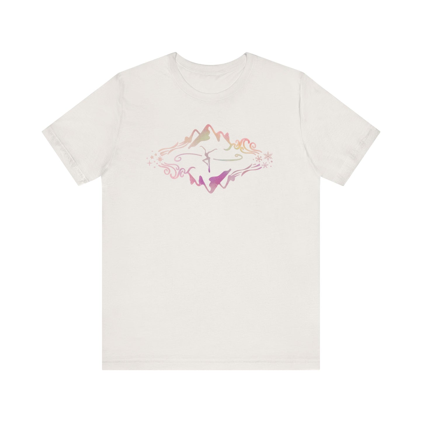 Unisex Jersey Short Sleeve Tee - Bella+Canvas - dmb - MOWRS - pink watercolor