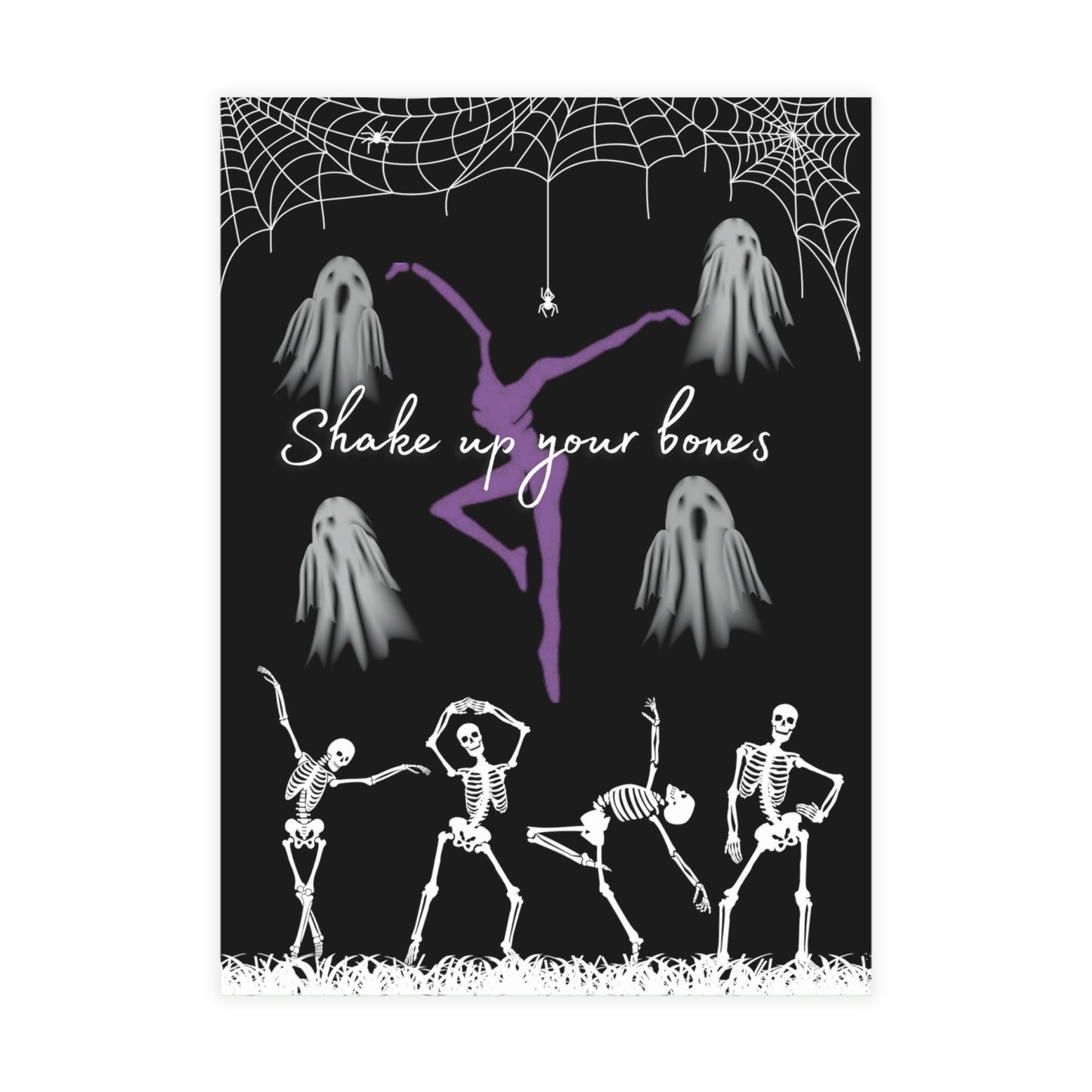 postcard bundles -- DMB -- shake up your bones -- skeletons -- dancing bones -- dancing skeletons -- halloween -- purple