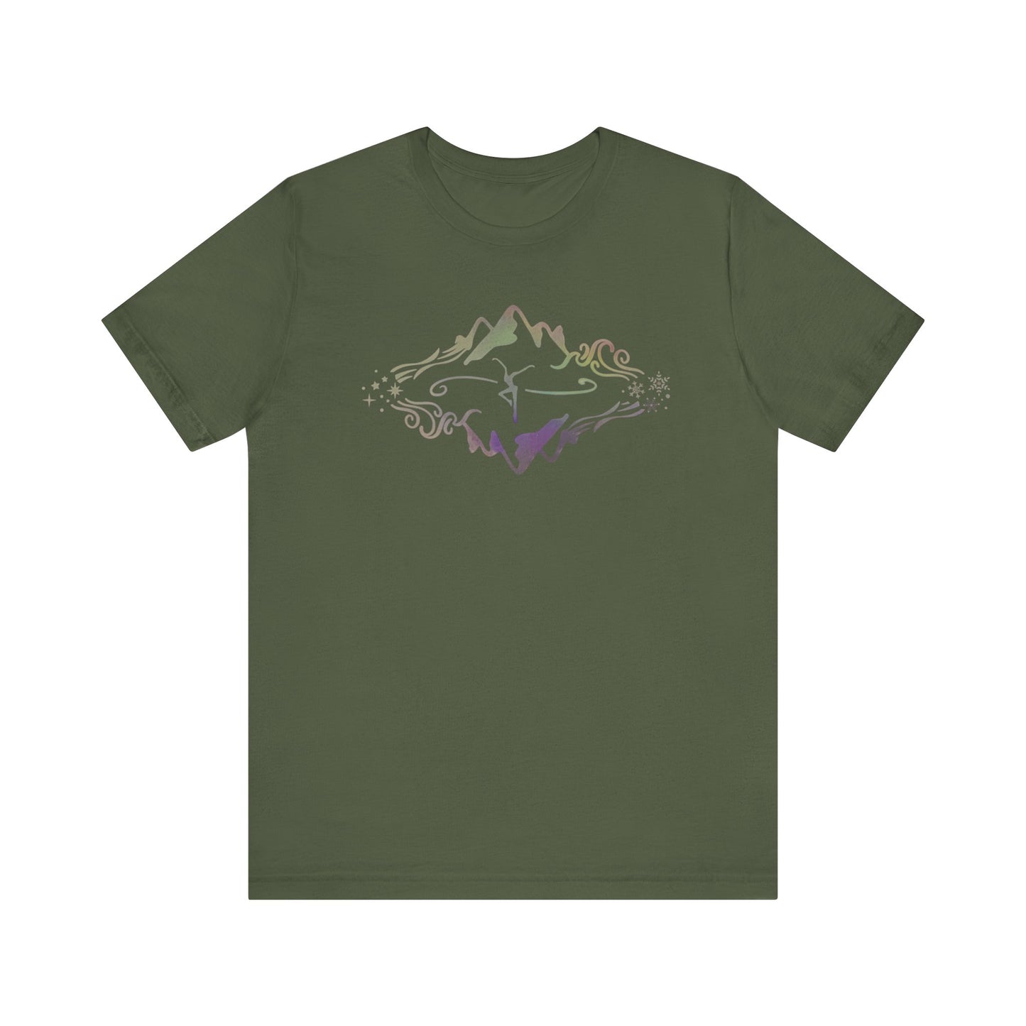 Unisex Jersey Short Sleeve Tee - Bella+Canvas - dmb - MOWRS - green watercolor