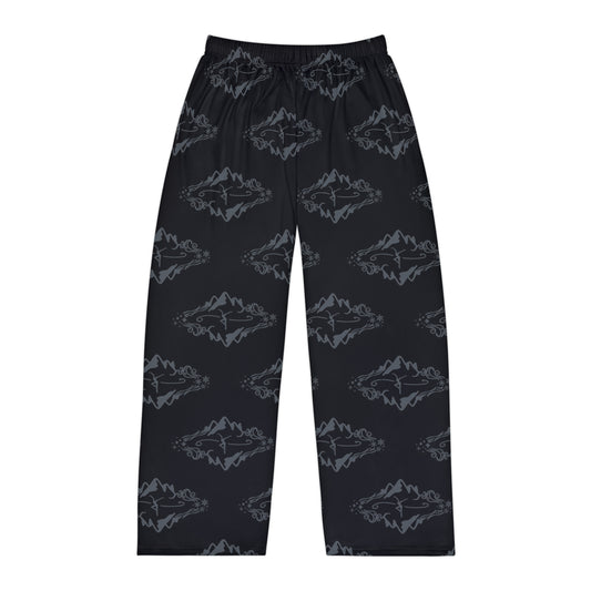 men's -- pajama pants -- DMB -- fd -- MOWRS design by TMK -- pattern -- blue/black