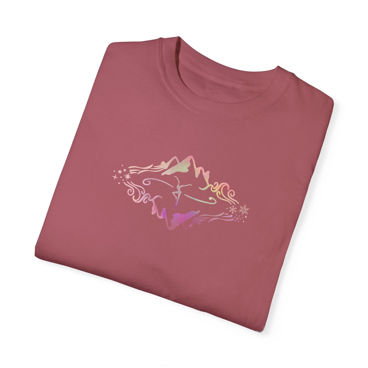 Unisex Garment-Dyed T-shirt - ComfortColors1717 - dmb - pink - watercolor MOWRS design