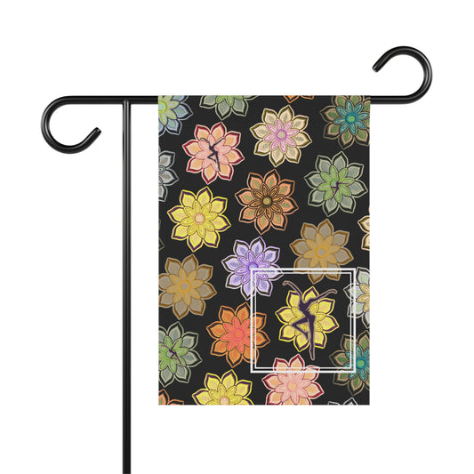 home/garden flag -  12"x18" indoor/outdoor - double sided - DMB - flower - fd  - sleeve at top -*POLE NOT INCLUDED