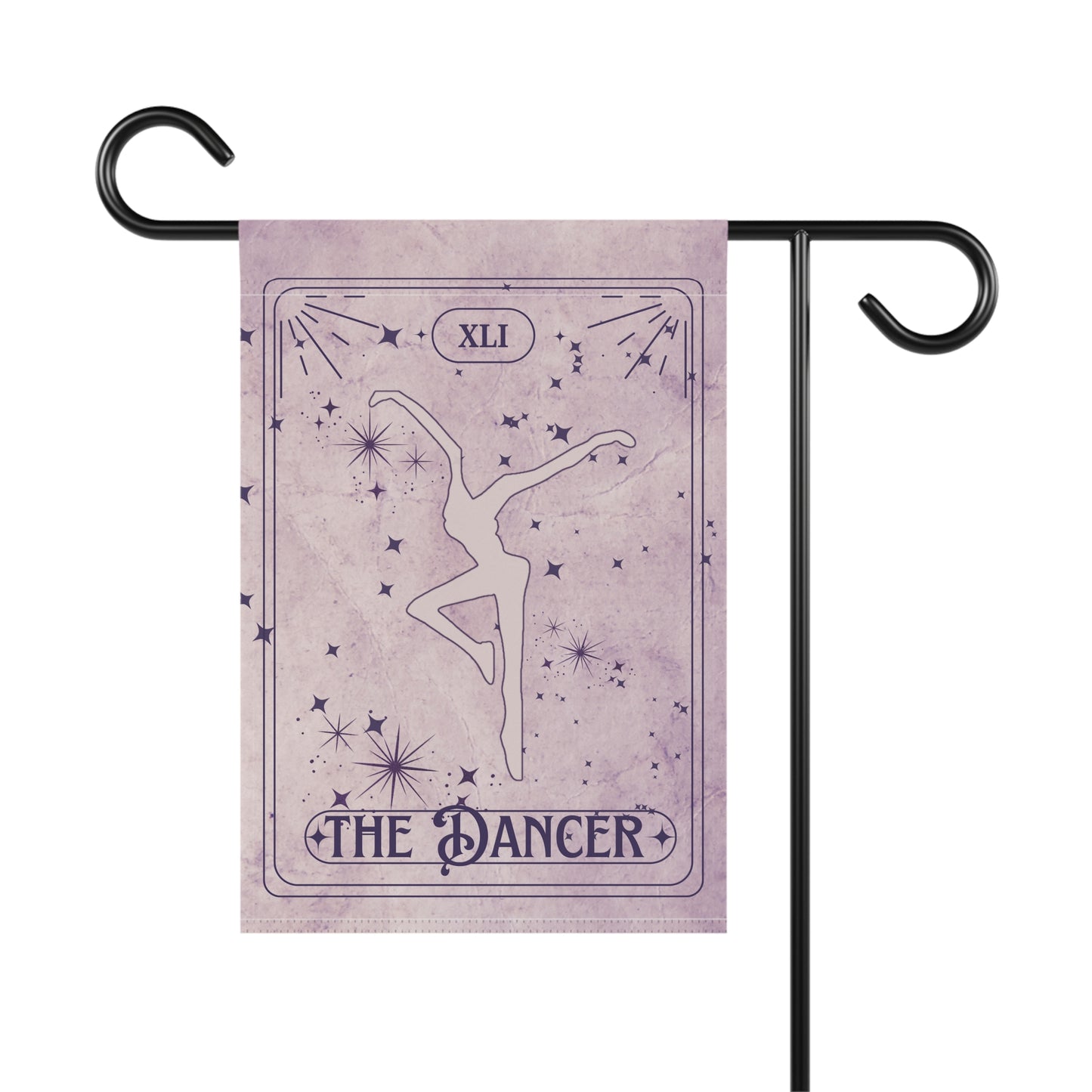 home/garden flag - indoor/outdoor - banner - tarot - dmb - dancer - 41 - sleeve at top - double-sided design - 12"x18" - *POLE NOT INCLUDED