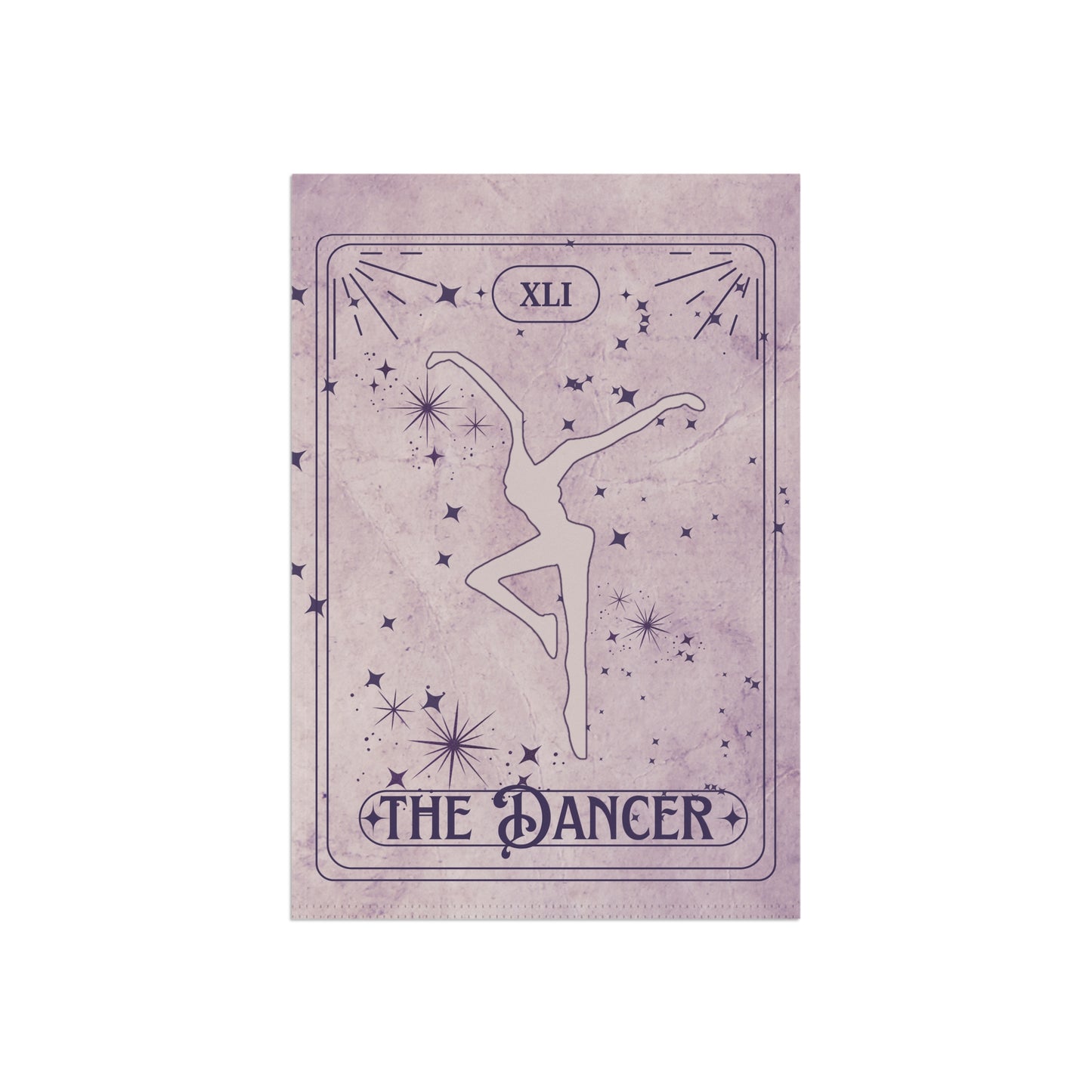 home/garden flag - indoor/outdoor - banner - tarot - dmb - dancer - 41 - sleeve at top - double-sided design - 12"x18" - *POLE NOT INCLUDED