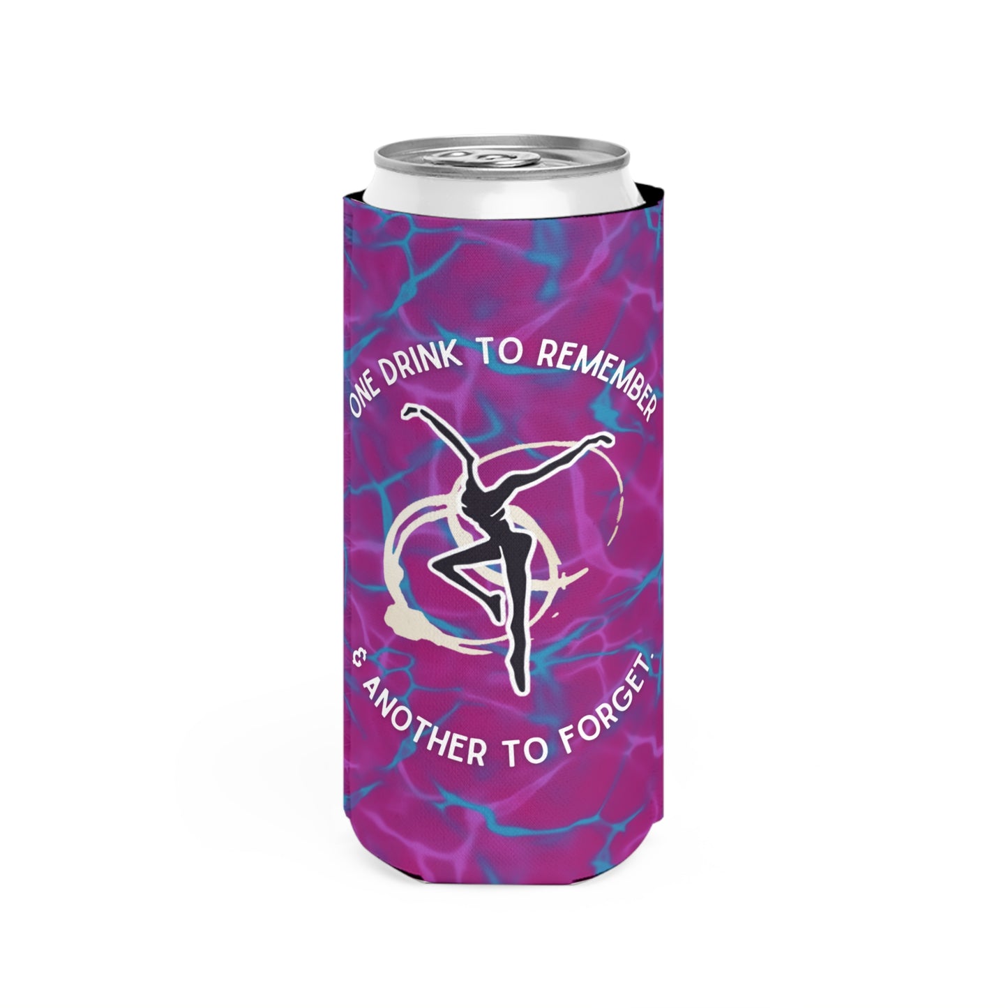 Slim Can Cooler - dmb - grace is gone - pink/purple