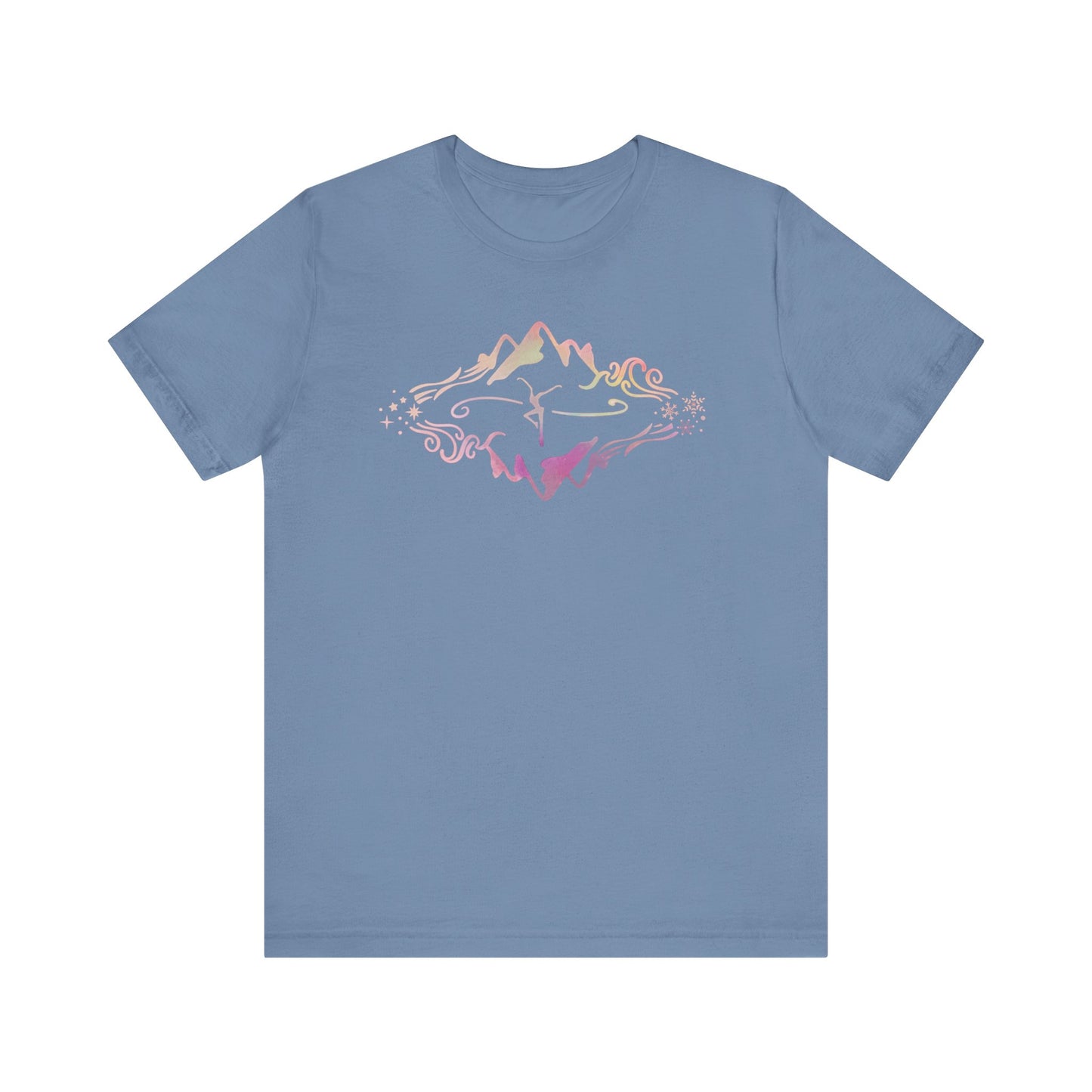 Unisex Jersey Short Sleeve Tee - Bella+Canvas - dmb - MOWRS - pink watercolor