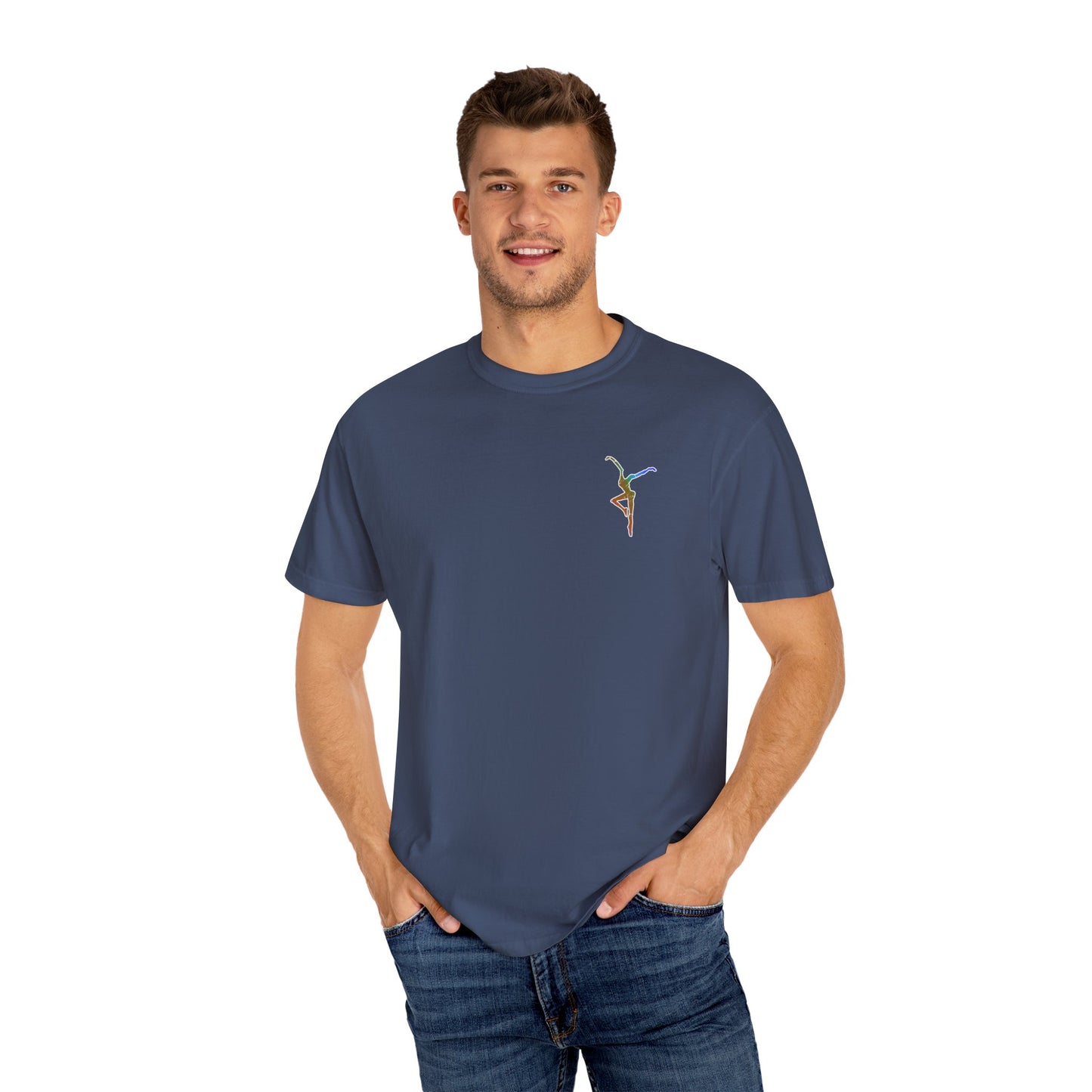 Unisex Garment-Dyed T-Shirt with Colorful DMB BOWA Design – dmb - Casual Wear for Everyday Comfort - *runs slightly small - I suggest ordering  1 size up