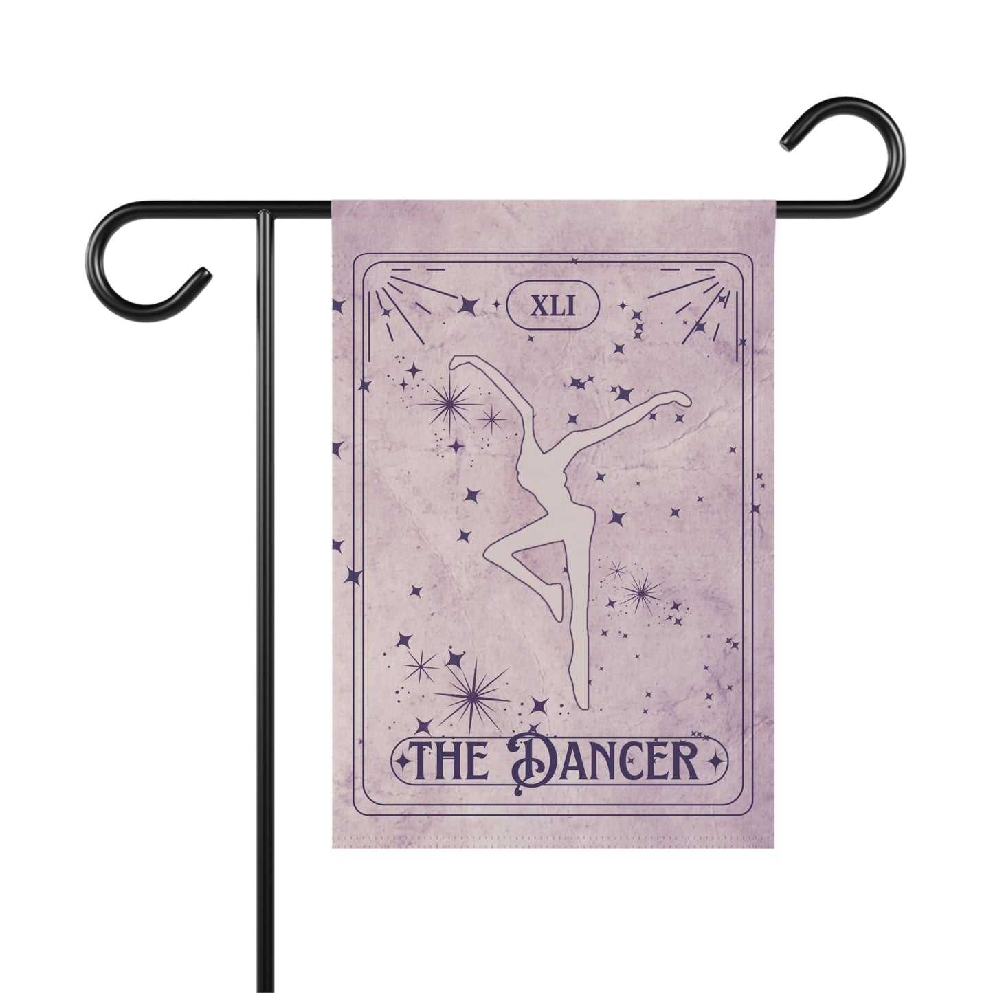 home/garden flag - indoor/outdoor - banner - tarot - dmb - dancer - 41 - sleeve at top - double-sided design - 12"x18" - *POLE NOT INCLUDED