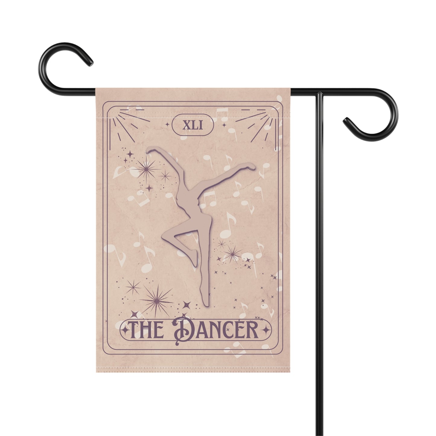 Home/Garden Flag - dmb - The Dancer Tarot - beige - 12"x18" - pole not included