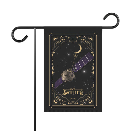 Home/garden flag -  12"x18" indoor/outdoor - double sided - DMB - tarot - satellite - sleeve at top -*POLE NOT INCLUDED