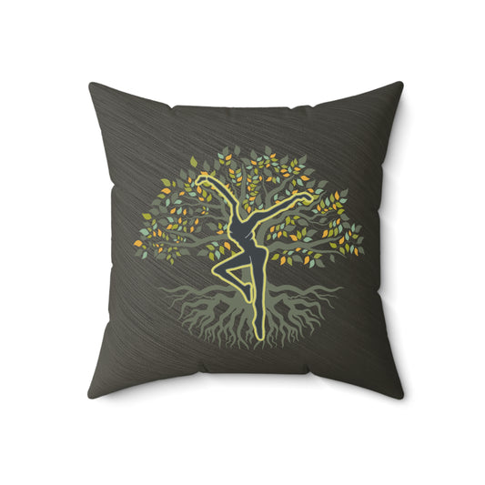 Square Pillow - spun polyester - dmb - dreaming tree 2