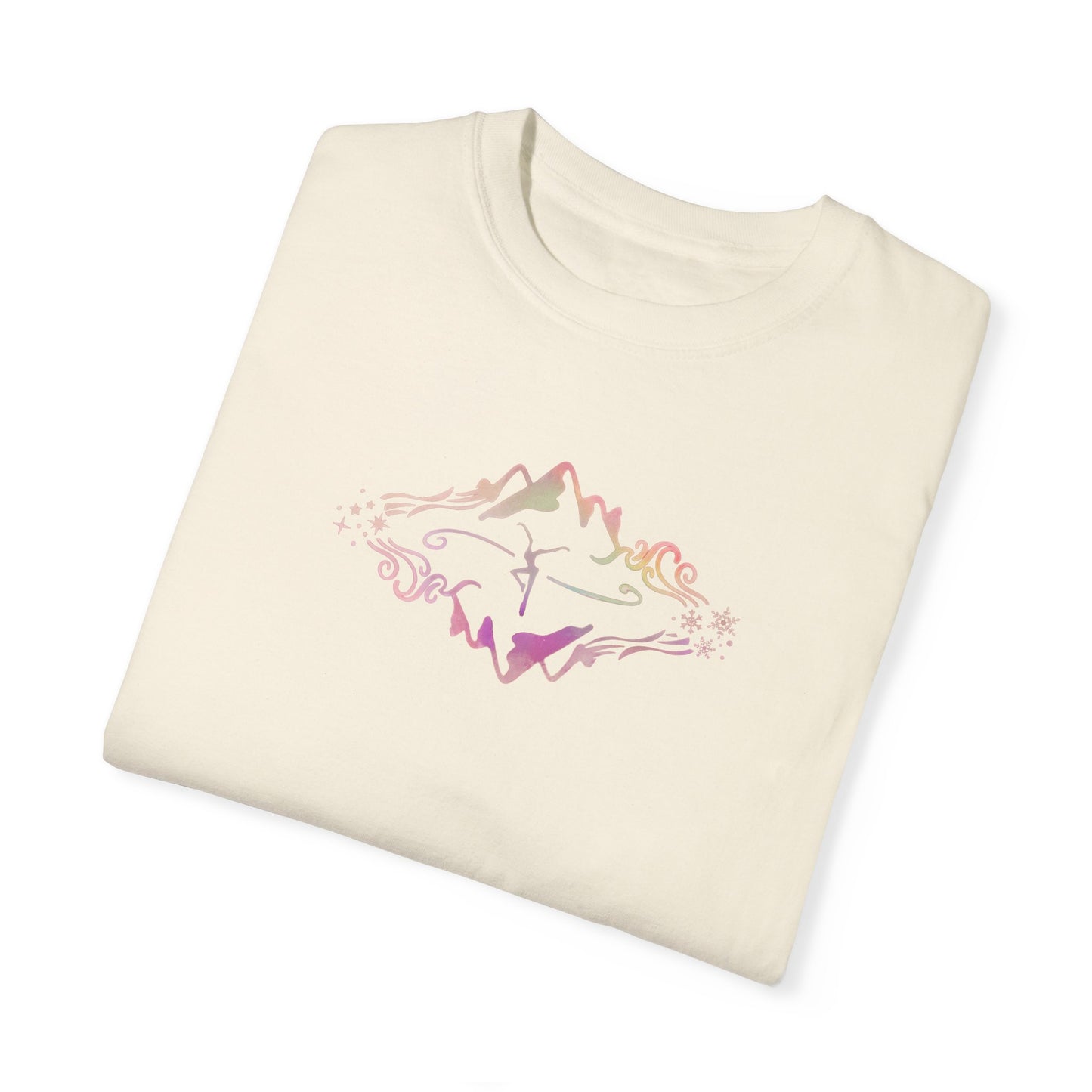 Unisex Garment-Dyed T-shirt - ComfortColors1717 - dmb - pink - watercolor MOWRS design