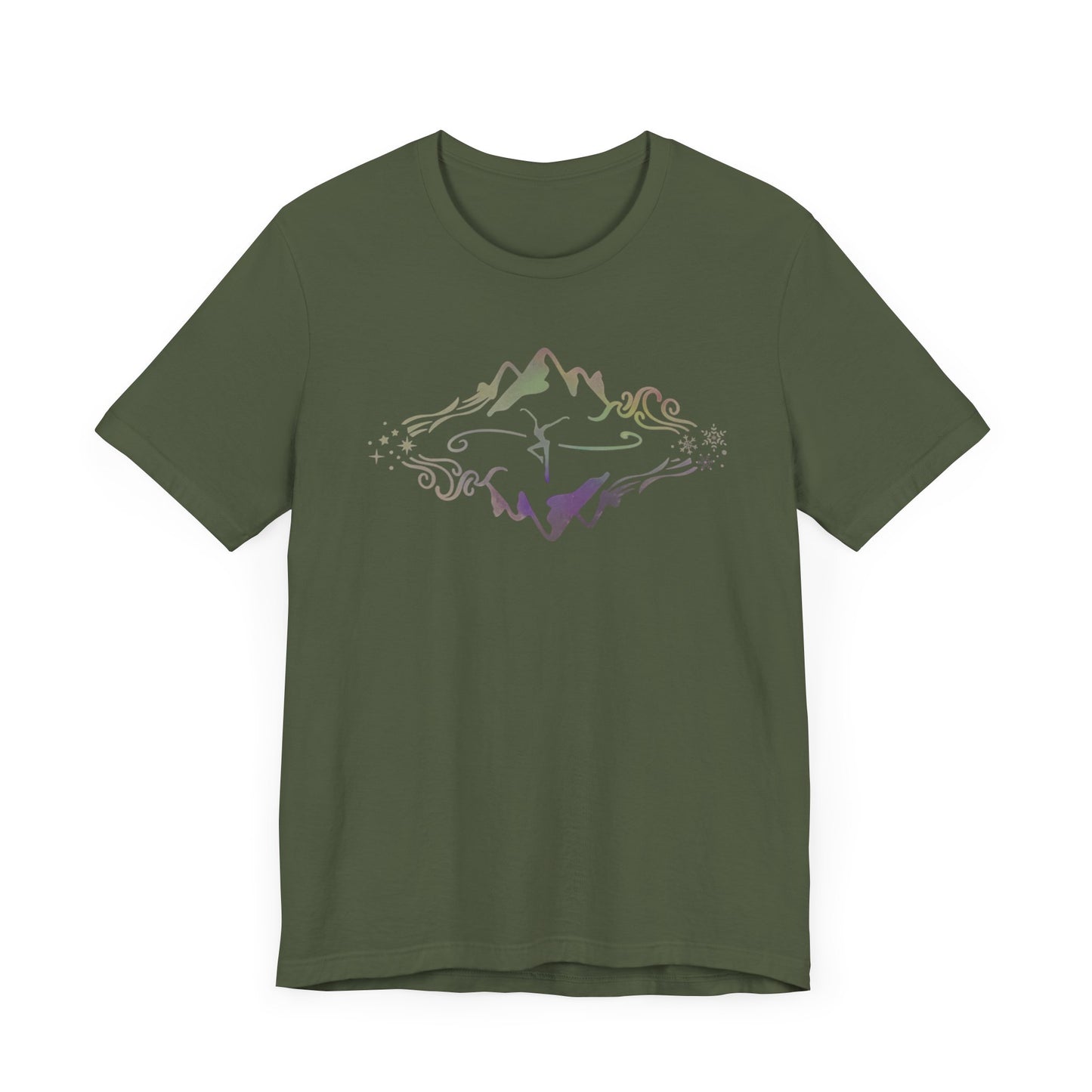 Unisex Jersey Short Sleeve Tee - Bella+Canvas - dmb - MOWRS - green watercolor