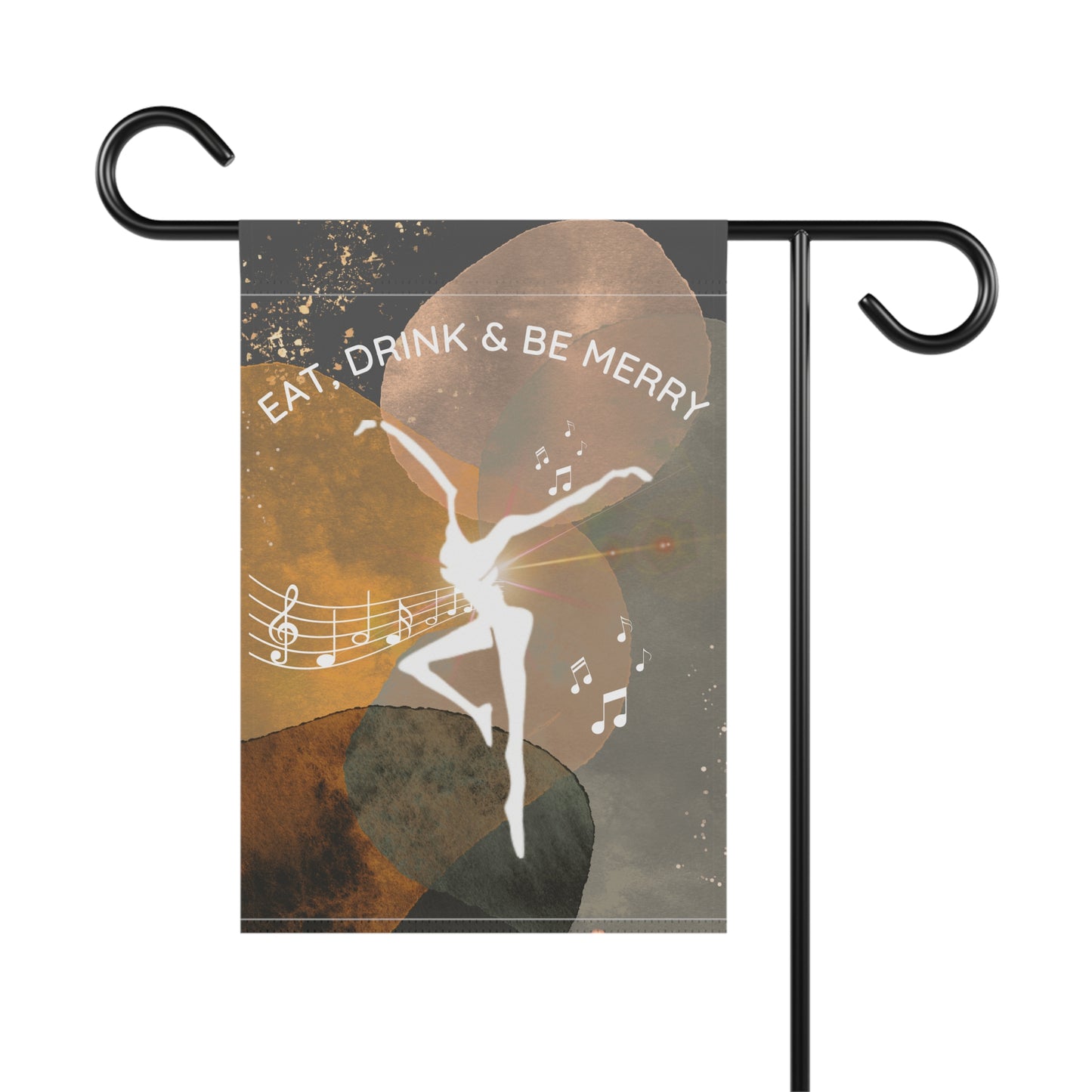 Home/Garden Flag - dmb - Eat, Drink, and be Merry - 12"x18" - pole not included