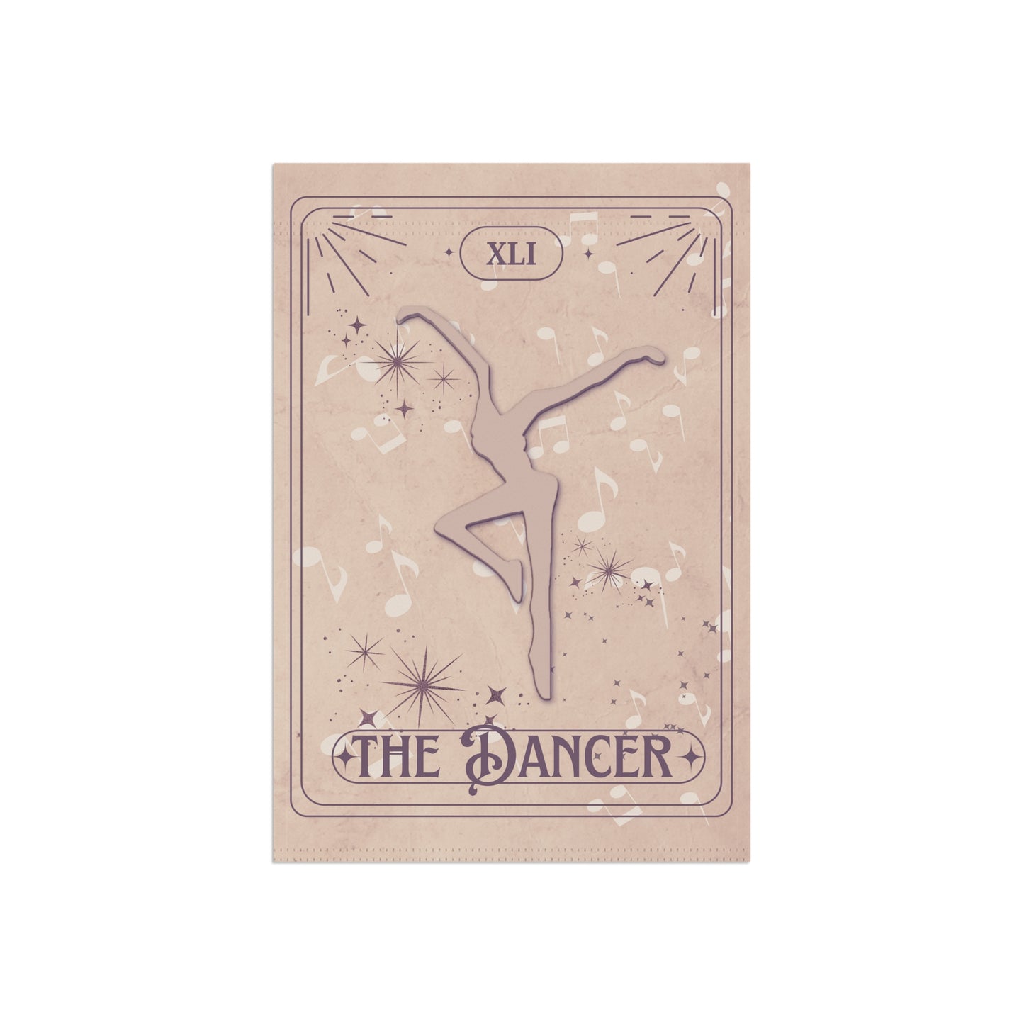 Home/Garden Flag - dmb - The Dancer Tarot - beige - 12"x18" - pole not included