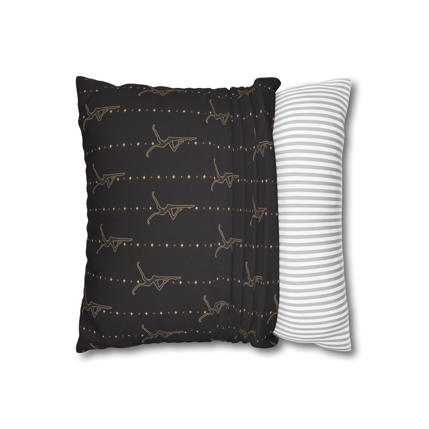 Square Pillow Case - *pillow not included - dmb - black gold - celebrate we will