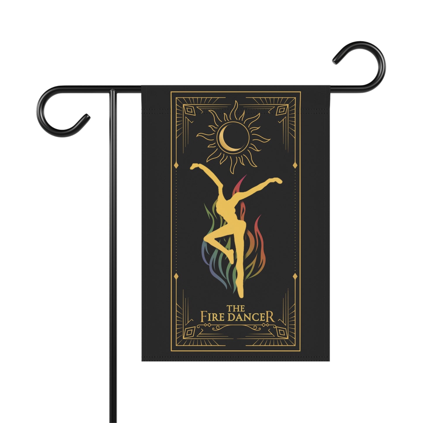 home/garden flag - indoor/outdoor - banner - tarot card - dmb - dancer- sleeve at top - double-sided design - 12"x18" - *POLE