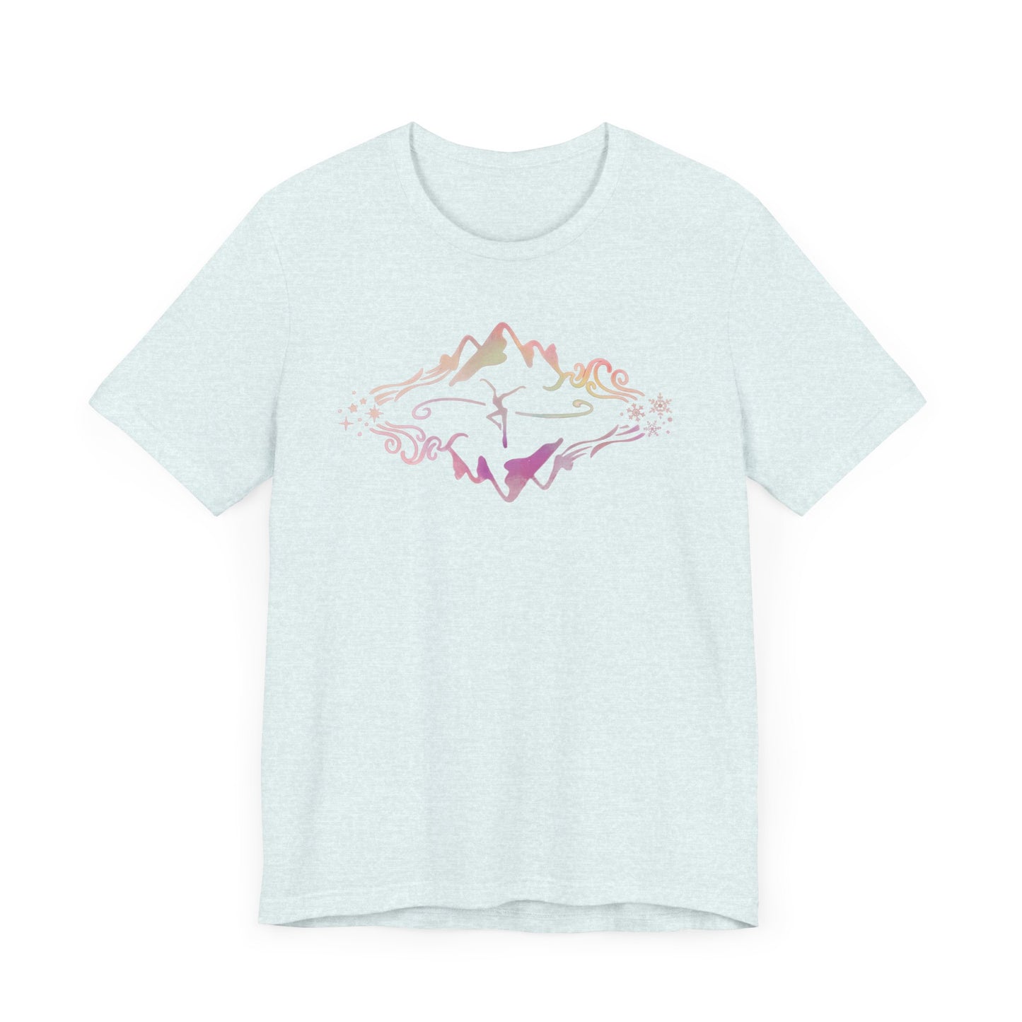 Unisex Jersey Short Sleeve Tee - Bella+Canvas - dmb - MOWRS - pink watercolor