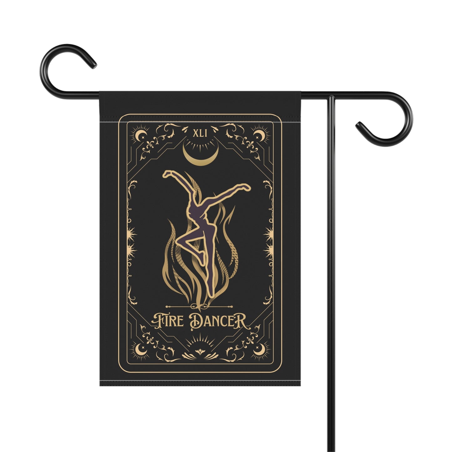 home/garden flag -  12"x18" indoor/outdoor - double sided - DMB - tarot - fd  - sleeve at top -*POLE NOT INCLUDED