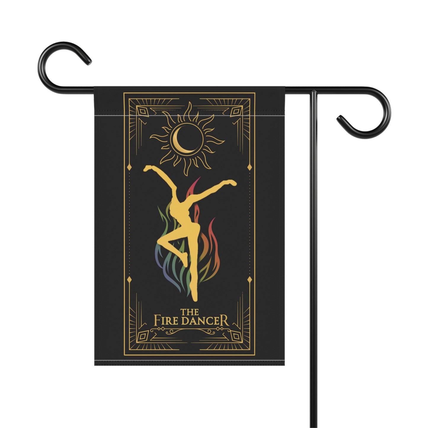 home/garden flag - indoor/outdoor - banner - tarot card - dmb - dancer- sleeve at top - double-sided design - 12"x18" - *POLE