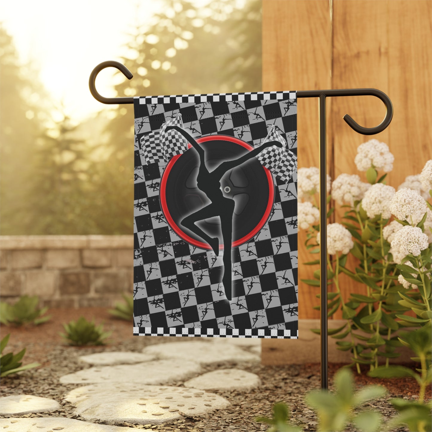 Home/Garden flag - dmb - fd - racing - checkered flag - 12"x18" - pole not included