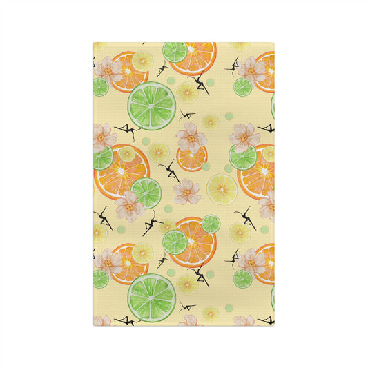 soft tea towel -- DMB -- citrus -- yellow