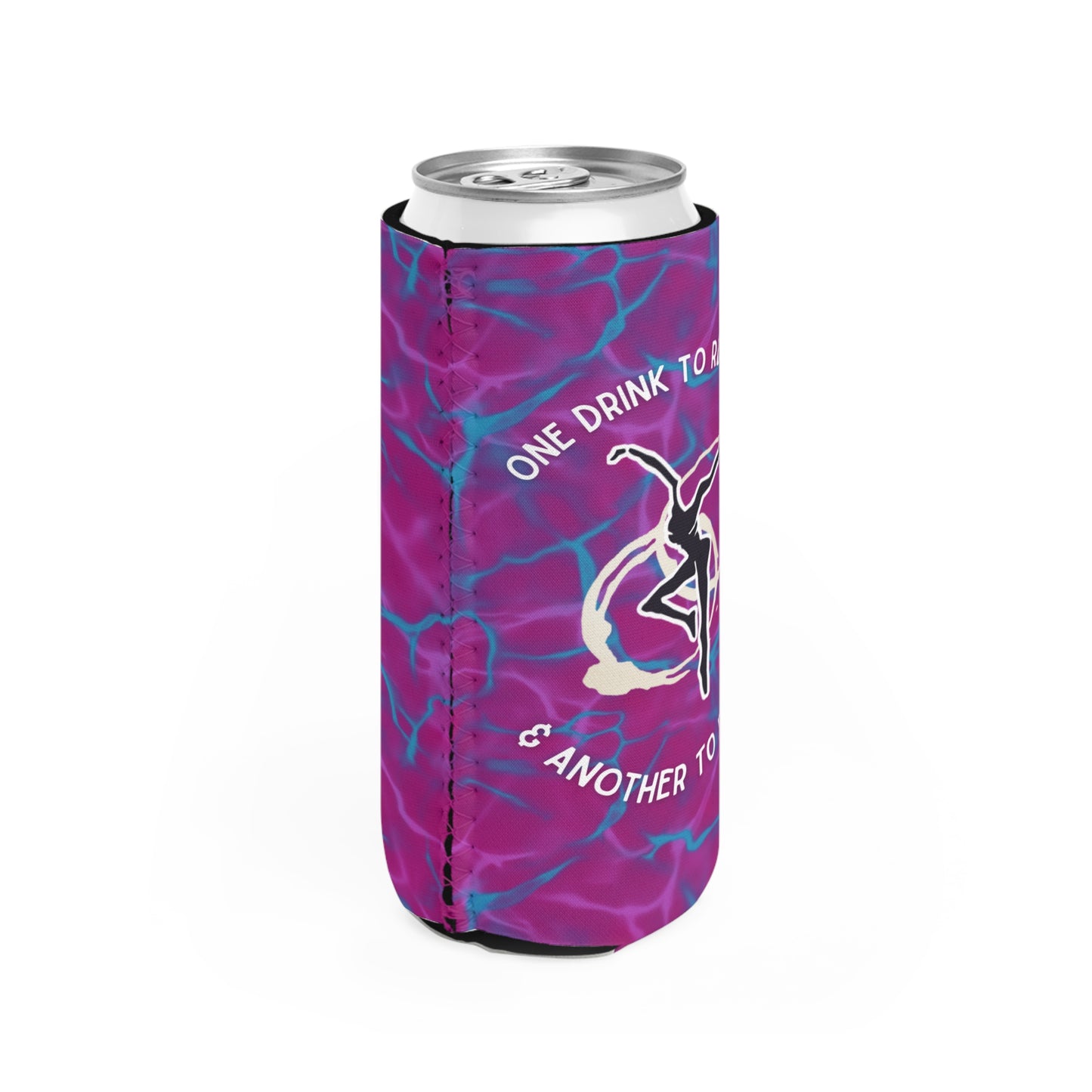 Slim Can Cooler - dmb - grace is gone - pink/purple