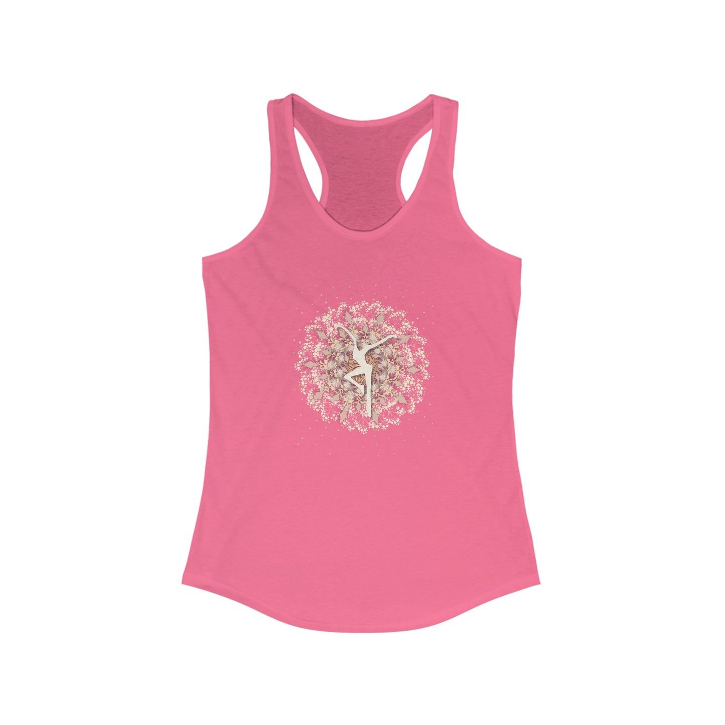 Women's Ideal Racerback Tank-- DMB inspired -- mandala design