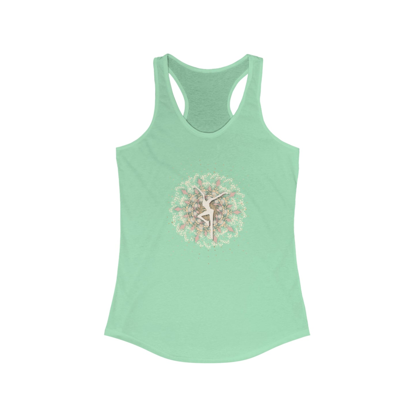 Women's Ideal Racerback Tank-- DMB inspired -- mandala design