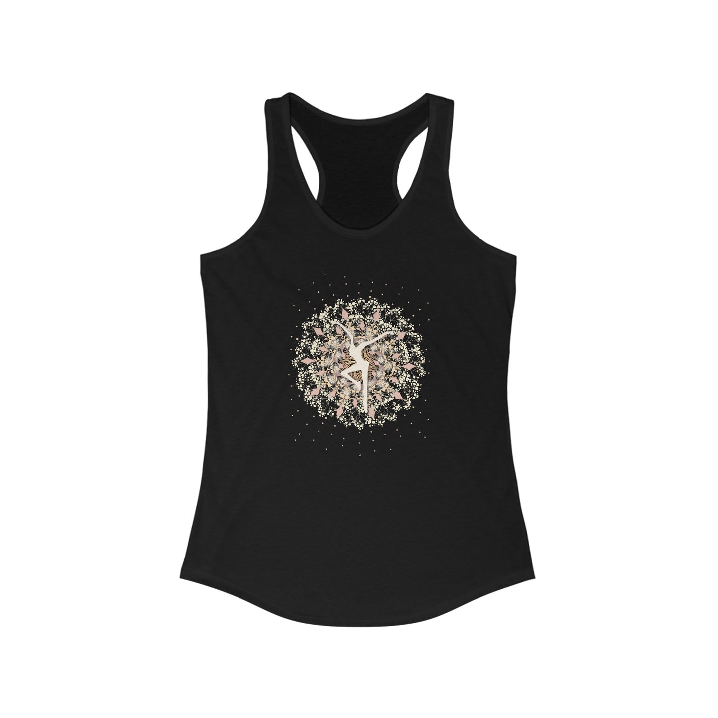 Women's Ideal Racerback Tank-- DMB inspired -- mandala design