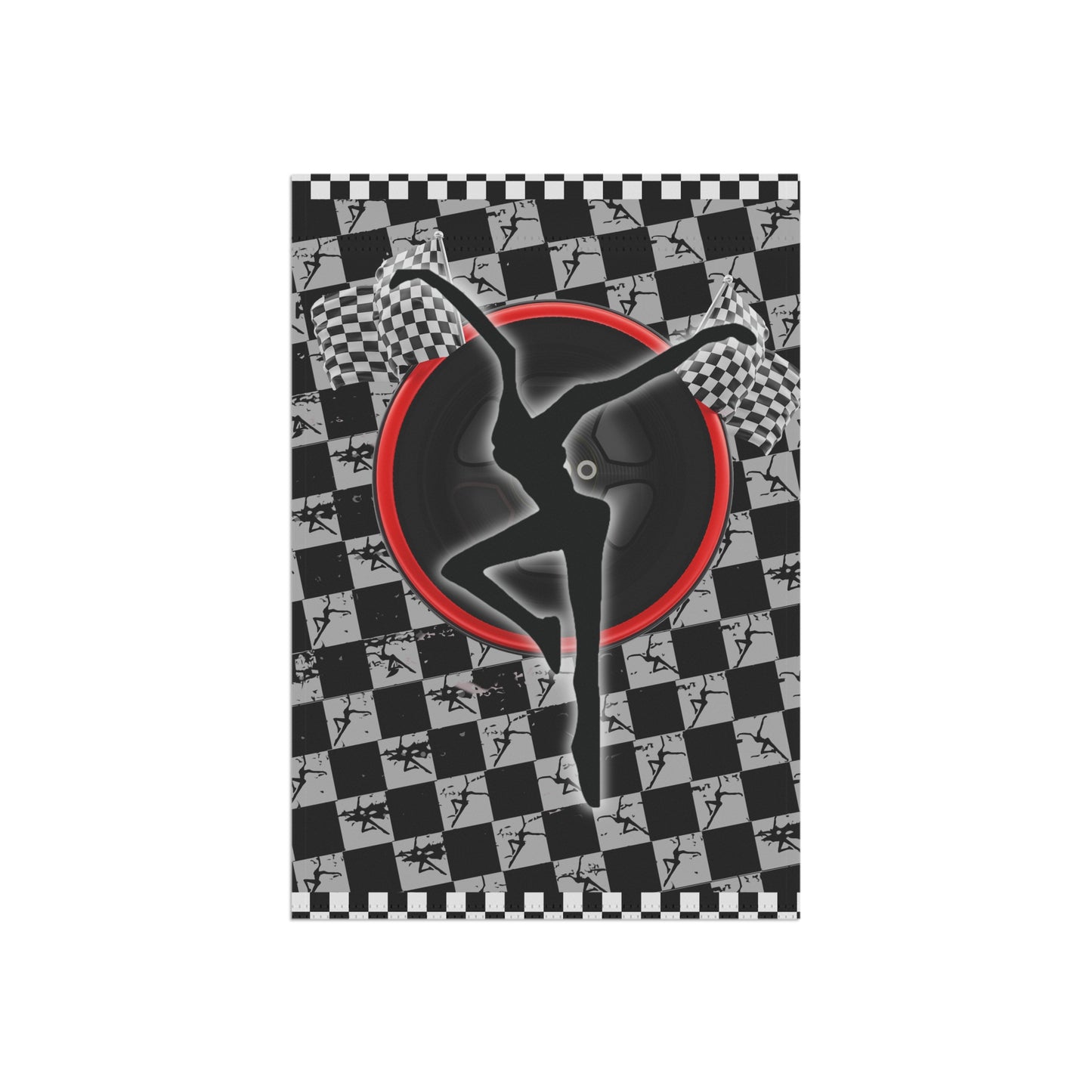 Home/Garden flag - dmb - fd - racing - checkered flag - 12"x18" - pole not included