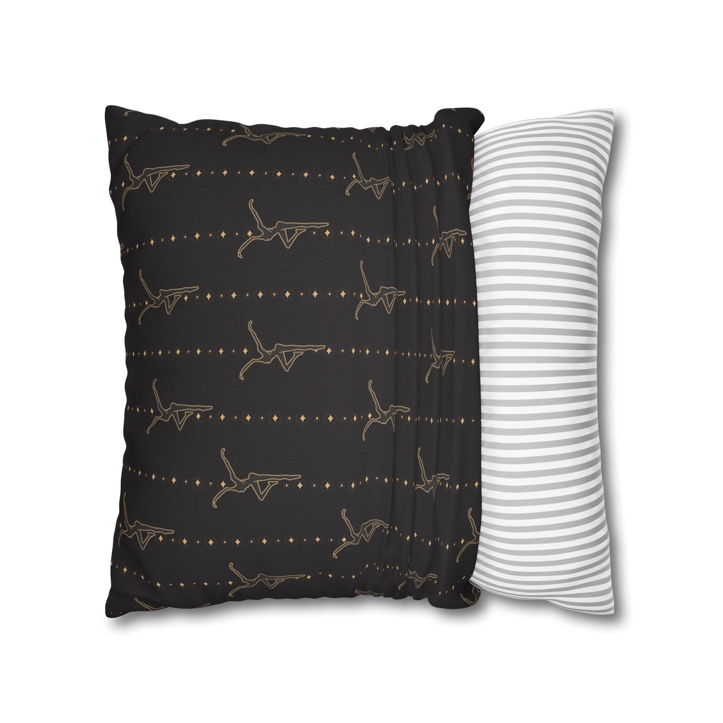 Square Pillow Case - *pillow not included - dmb - black gold - celebrate we will