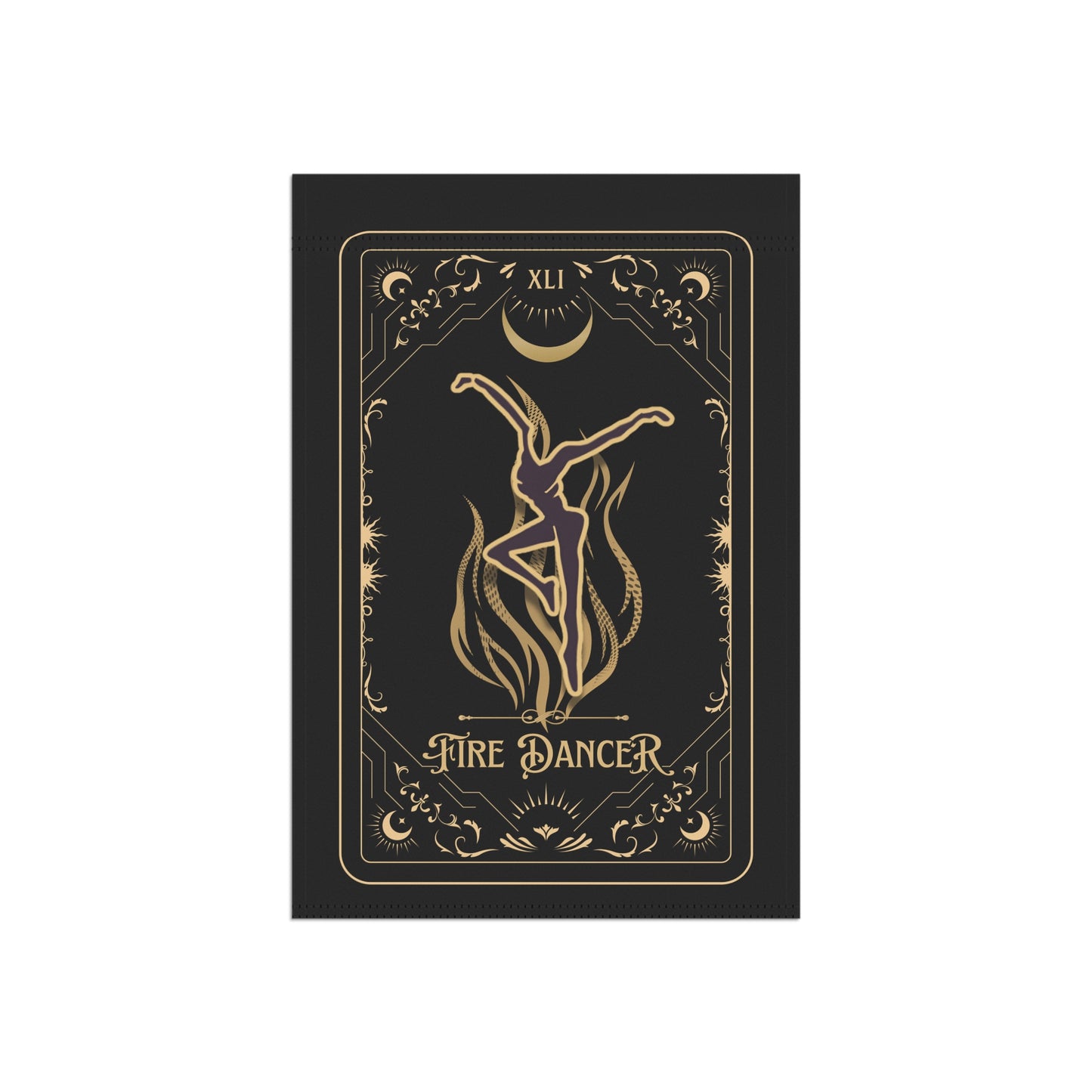 home/garden flag -  12"x18" indoor/outdoor - double sided - DMB - tarot - fd  - sleeve at top -*POLE NOT INCLUDED