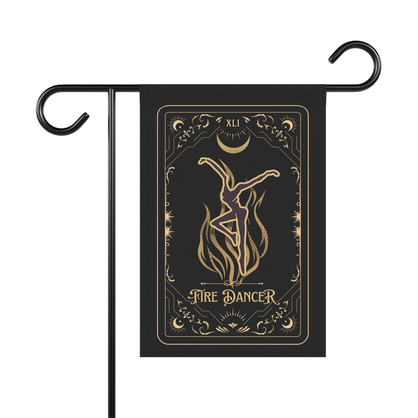 home/garden flag -  12"x18" indoor/outdoor - double sided - DMB - tarot - fd  - sleeve at top -*POLE NOT INCLUDED