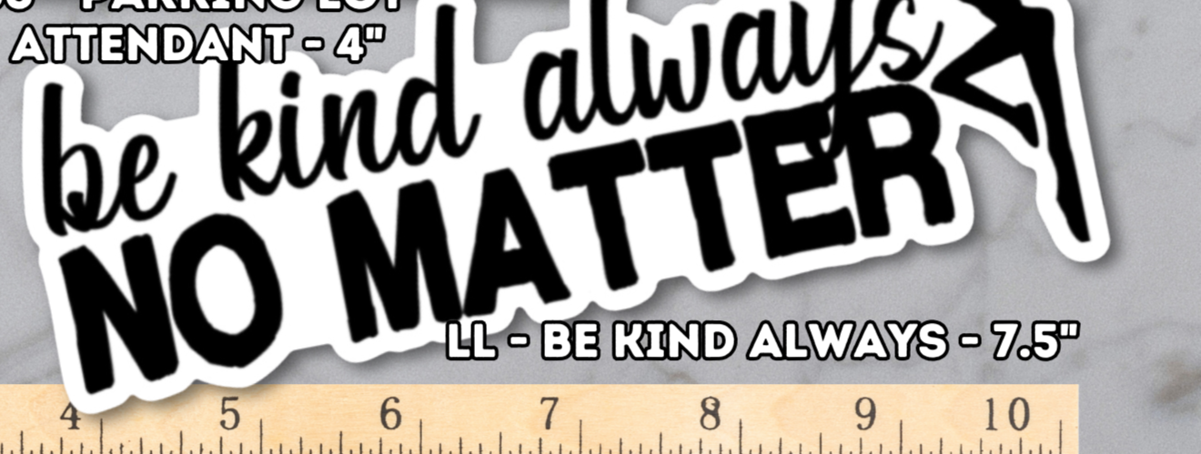 Assorted DMB Matte finish Waterproof Stickers - Sold separately