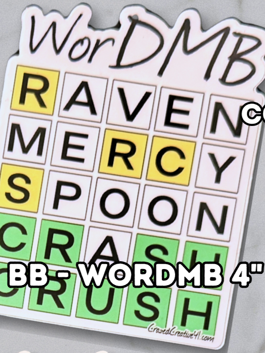 Assorted DMB Matte finish Waterproof Stickers - Sold separately