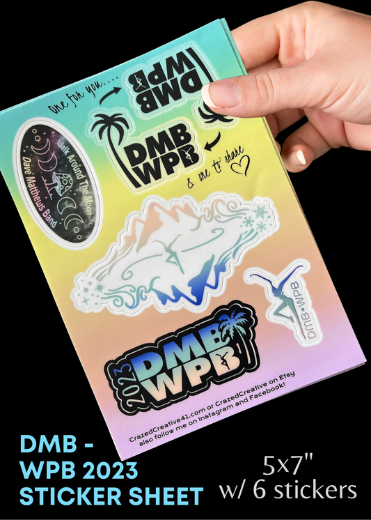 stickers - 2023 - venue - sticker sheets - DMB - fd - 2023