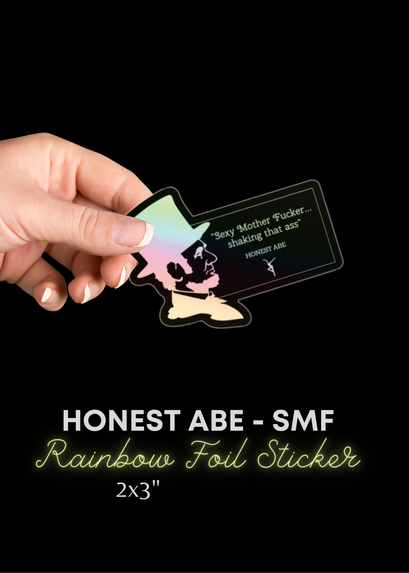 sticker - dmb - honest abe - smf - 3"