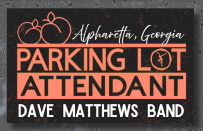Assorted Venue Based - dmb - Parking Lot Attendant - Waterproof Stickers